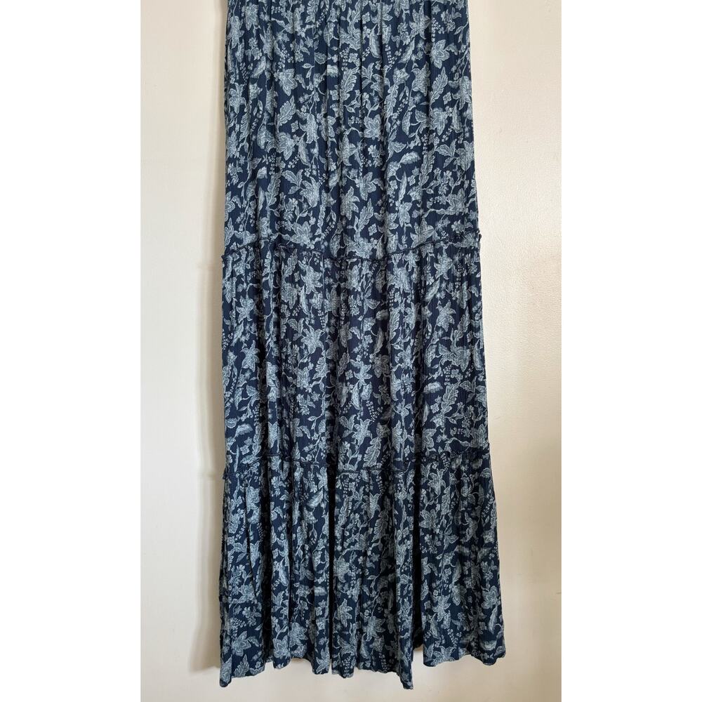 Faherty Navy Floral Maxi Dress - Picture 10 of 12